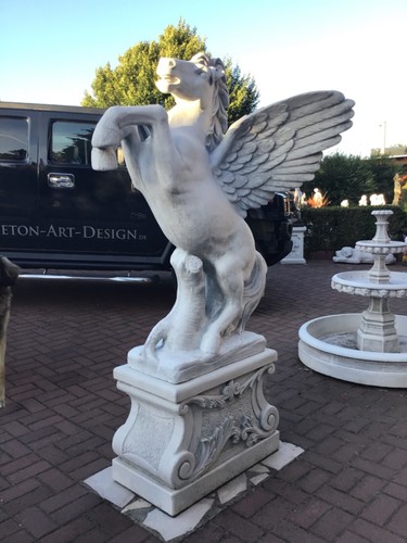 Steinfigur pegasus steinguss - steinfigur,