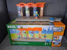 BRIO 33874 Smart Tech Waschanlage für Züge Smart Washing Station