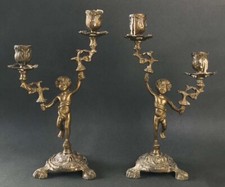 GILDED CANDLE HOLDER BRONZE