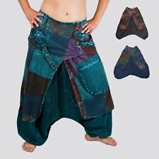 Haremshose Pumphose Goa Yoga Aladin Freizeit Hose Pants Damen Herren Patchwork