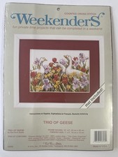 Gänse Kreuzstich Set - Trio