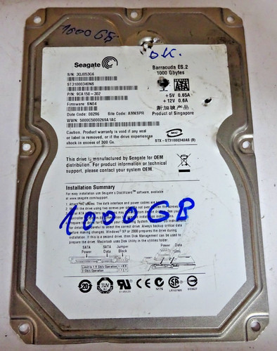 Seagate st31000340ns hdd - seagate, *st31000340ns*