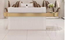 Empfangstresen Daria Weiß B-Ware 120cm Empfangstheke Salon Kosmetikstudio