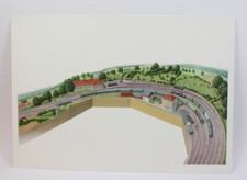 Ivo Cordes Originalzeichnung/Schaubild Modelleisenbahn Spessartrampe (G04)