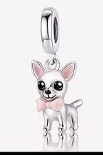 925 Silber Charm Hund