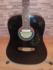 Tenajo Akustikgitarre mit Tonabnehmer – schwarz