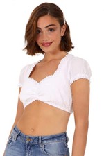 Dirndlbluse lilly weiß - dirndlbluse,