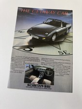 Original Vintage 1986 Reliant Scimitar SS1 Magazin Werbung Poster Man Cave Retro