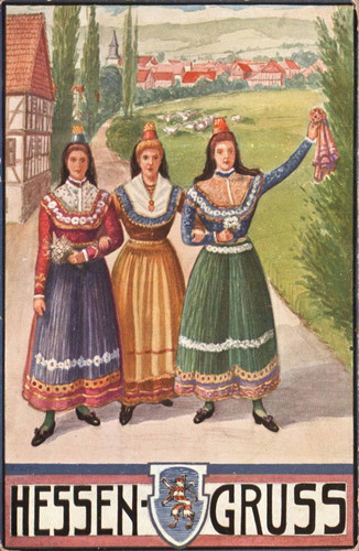 Hessen gruss tracht - hessen,