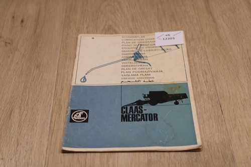 Claas mercator schmierplan - mercator,