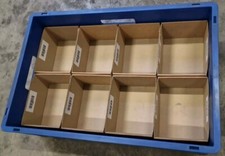 8er Einsatzbehälter aus Karton für 600 X 400cm EuroBox Kleinteilefächer