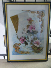 Kunstdruck Ahrweiler "Vernunft" signiert im schwarz/goldenen Holzrahmen