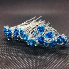 20 Stück Haarnadeln mit verschiedene Farben Strass , Brautfrisur, U-Form