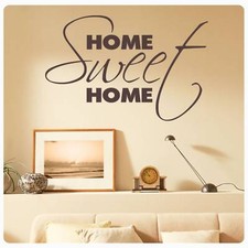 Home Sweet Home Wandtattoo Wandsticker Aufkleber Wohnzimmer Flur Lounge W809