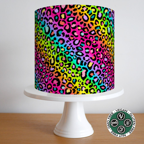 Leopard tortenband party deko - leopard,