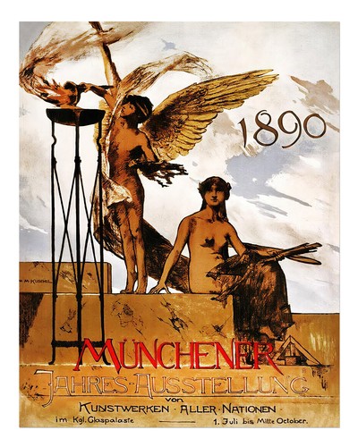 Vintage 1890 wandkunst - vintage,