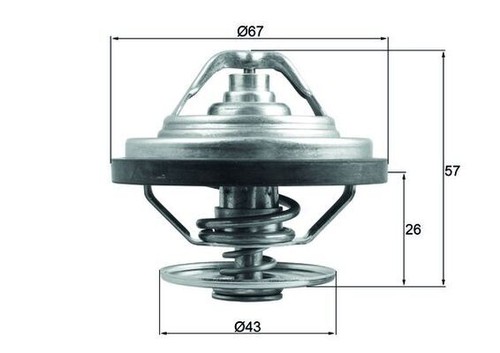 Mahle thermostat kühlmittel - mahle, thermostat,