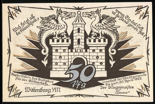 Notgeld wittenburg 1922 - notgeld,
