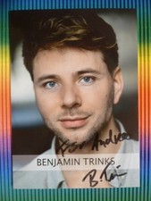Benjamin Trinks - Autogrammkarte (Schauspieler) mit Widmung