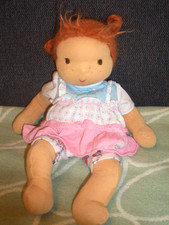 Niedliche Stoffpuppe Waldorf Art, ca. 30 cm