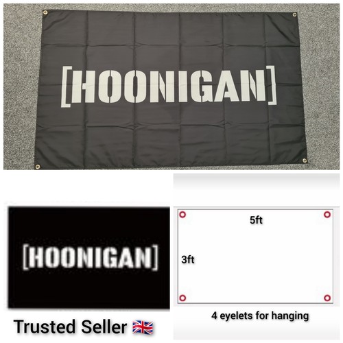 Hoonigan garage flagge - hoonigan, banner