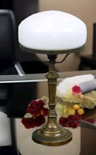 Tischlampe Messing Pilz Lampe AURUM Jugendstil Schreibtischlampe Antik Stil Deko