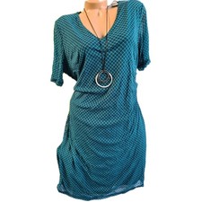 S. Oliver Kleid Triangle Chiffon Damen gemustert Gr. 44 bis 54 Kurzarm (223) NEU