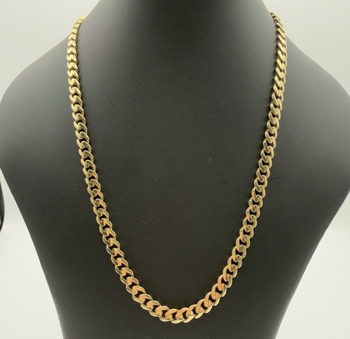 Gold 585 halskette - gold, cuban