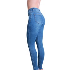Damen Skinny Jeans Push Up Hose High Waist Destroyed Slim Fit Stretch Röhre