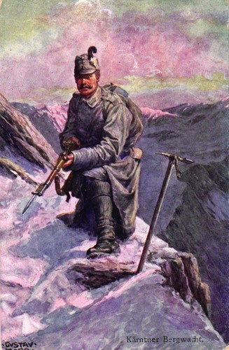 Soldat im gebirge - 1.,