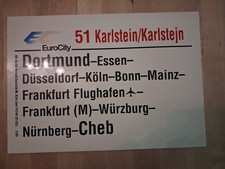 Zuglaufschild eurocity 51 - ec,