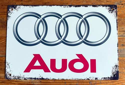 Blechschild audi 20 cm - 30,