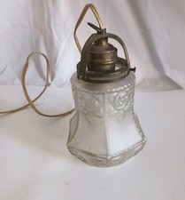 Jugendstil Glas Lampenschirm