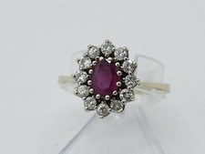 schöner Rubin Brillant Ring