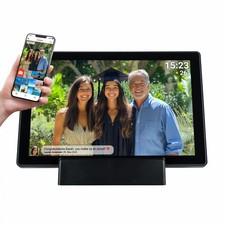 Denver PFF-1070 Bilderrahmen digital Schwarz 10,1" Wi-Fi Touch HD 16 GB USB-C