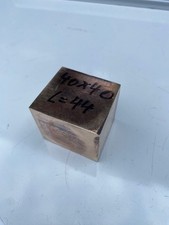 Bronze Vollmaterial quadratisch 40 x 40 mm  Abschnitt 44 mm lang