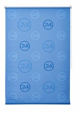 Klemmfix Rollo  Licht & Sichtschutzrollo Klemmrollo blau ab 45 cm