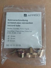 AFRISO Ölfilter Heizölfilter Rohrverschraubung 6 8 10 mm Verschraubung Filter 