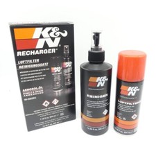K&N Sport Luftfilter Reinigungssatz + Luftfilteröl für Motorrad Roller Moped ATV