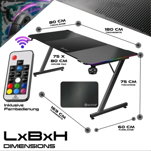 Kesser gaming tisch line - gaming, z-line