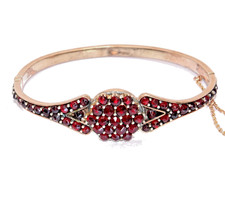 Armreif Granate Antik Tombak