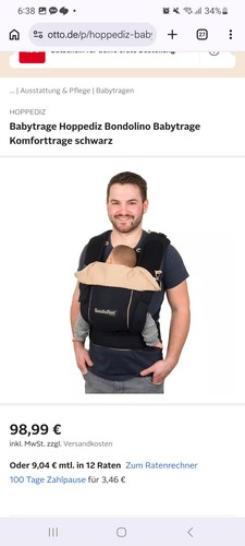 Hoppediz bondolino babytrage - hoppediz,