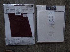 Damen Strumpfhose Wolford Rot   SATIN TOUCH + NOANOA Violett Muster Gr. 38 / M