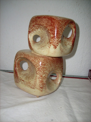 Bertoncello italy vase - bertoncello, double
