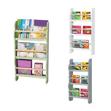 WOLTU Spielzeugregal Regal für Kinder Kinderregal Bücherregal aus Holz Mehrzweck