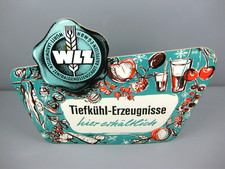 alter Werbeaufsteller WLZ Tiefkühl-Erzeugnisse Raiffeisen Pappschild Werbung