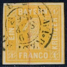 Bayern Nr. 8 gestempelt 1