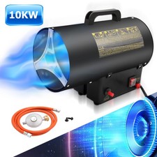 Gasheizgebläse Bauheizer mit Zubehör 10KW Heizgebläse Gasheizer Heizkanone Gas