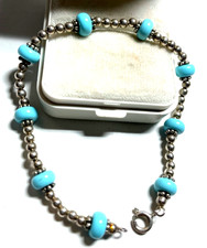 925 sterling armband türkis - 925,