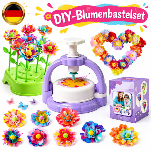 Blumen bastelset knete kinder - bastelset,